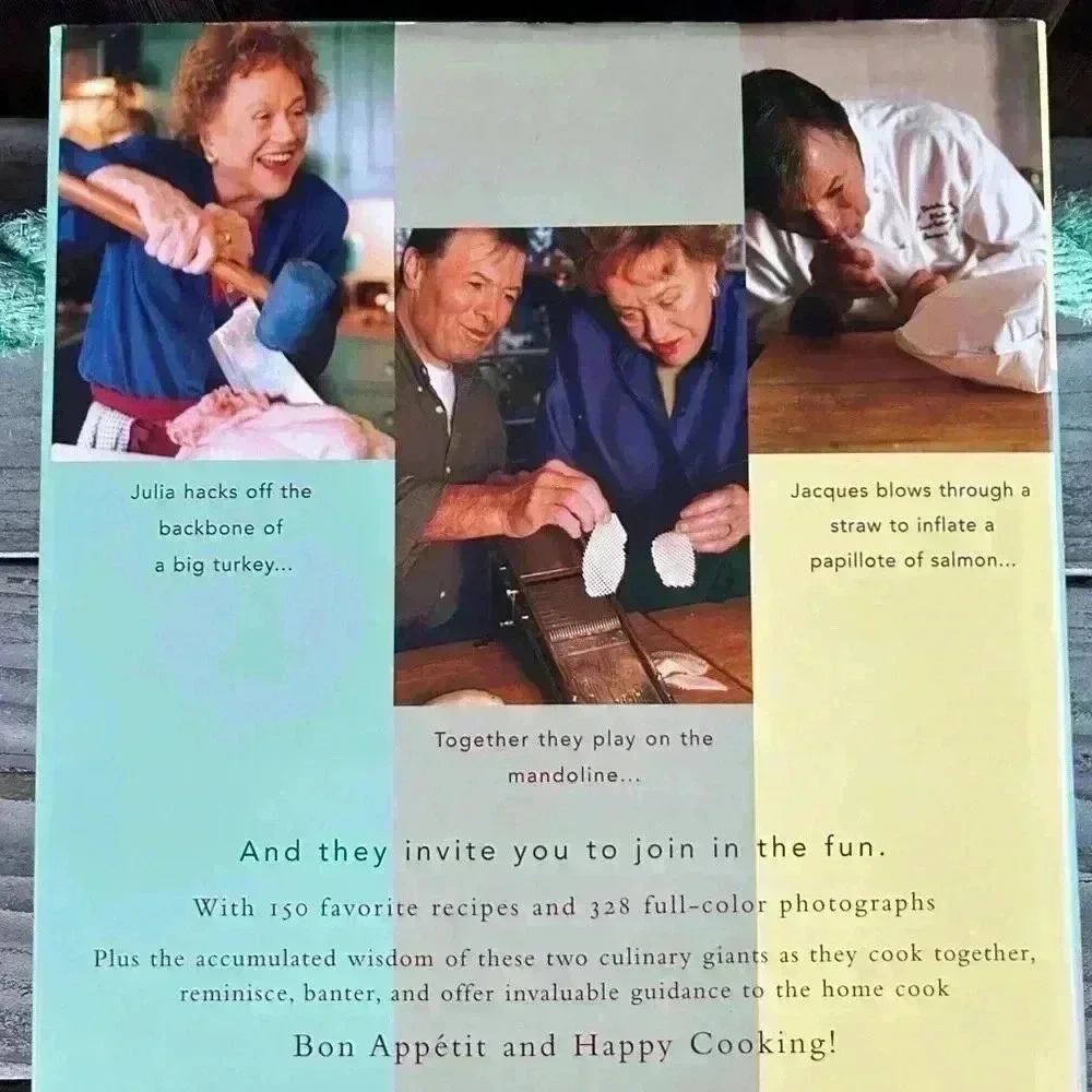 Julia and Jacques Cooking at Home. By Julia Child and Jacques Pepin vintage 1993